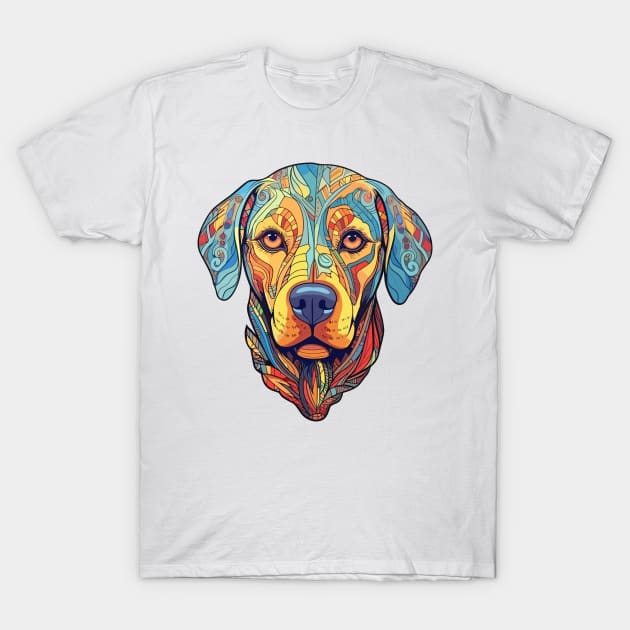 Labrador head ayahuasca art T-Shirt by RosaliArt